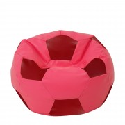 Extra Ball - fotoliu puf - imitatie piele roz/rosu