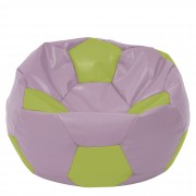 Mega Ball - fotoliu puf - imitatie piele mov/verde