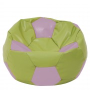 Mega Ball - fotoliu puf - imitatie piele verde/mov