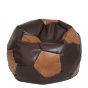 Mega Ball - fotoliu puf - imitatie piele maro/coniac