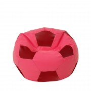 Mondo Ball - fotoliu puf - imitatie piele - roz/rosu