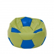 Mondo Ball - fotoliu puf - imitatie piele - verde/albastru